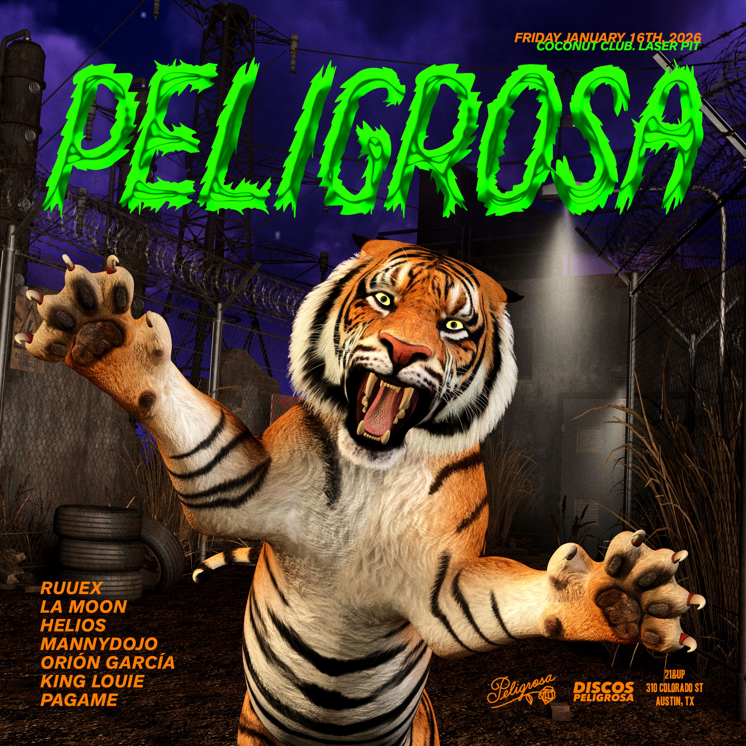 Peligrosa @ Coconut Club. Austin, Texas. Latin Dance Party